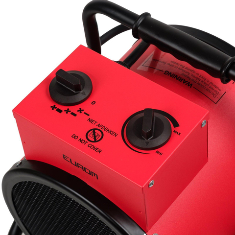 Eurom EK 3000 Round Déshumidificateur de chantier / Chauffage d'atelier 3000 watts SW656469