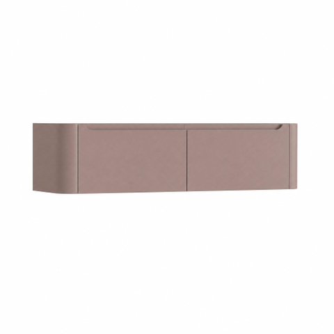 H&R Badmeubelen Juice Wastafelonderkast - 160x45x40cm - afgeronde hoeken - 2 lades - geïntegreerde greep - strawberry SW1259452