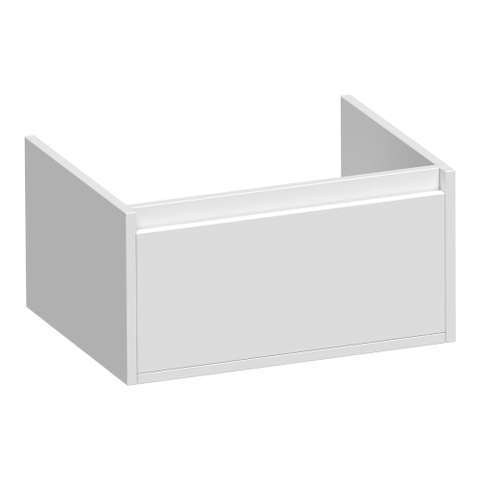 BRAUER Hope meuble sous-lavabo - 59x30x45.5cm - 1 tiroir softclose sans poignée - 1 découpe pour siphon - blanc brillant SW1198867