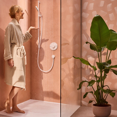 Hansgrohe Fixfit s muuraansluitbocht S - kunststof met terugslagklep - wit SW971423