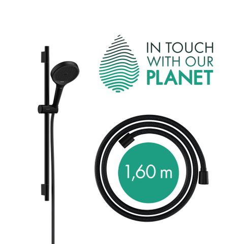 Hansgrohe RainFinity Doucheset - 130 - 3jet - ecosmart S Puro - 65cm Designflex - doucheslang - 160cm - mat zwart SW918367