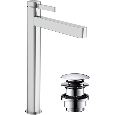 Hansgrohe Finoris 1 greeps wastafelkraan - 260 met afvoerplug - hoogglans chroom SW651100