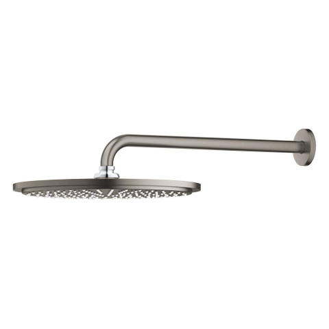 Grohe Rainshower Cosmopolitan 310 Hoofddouche - 31cm - 1 straalsoort - wandarm 38cm - brushed hard graphite (antraciet) SW98869