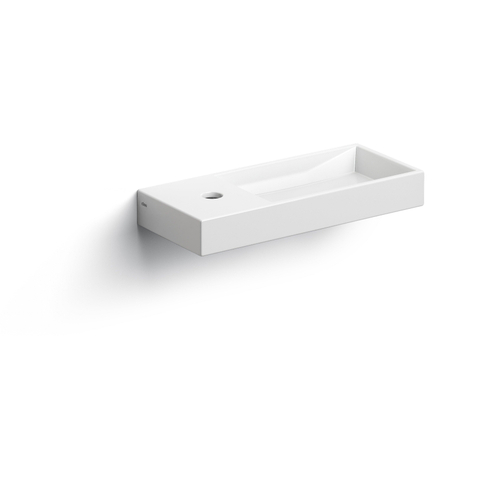 Clou Mini Wash Me lave-mains - 45x19x6cm - céramique - trou robinet gauche - sans bonde - blanc SW9286