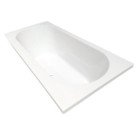Xellanz Portus RD baignoire encastrée duo 180x80x49 cm acrylique brillant blanc SW75882