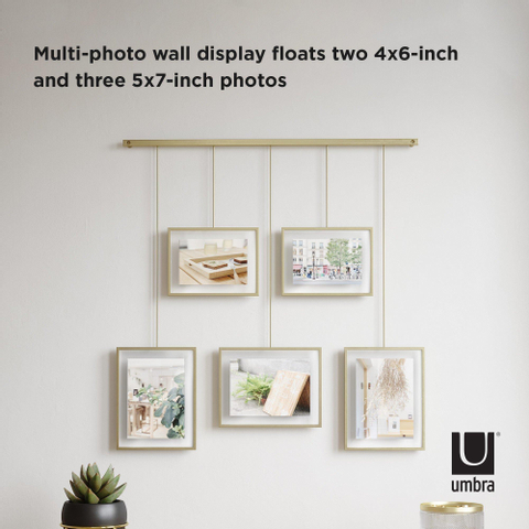 Umbra Exhibit cadre photo 79x70x3cm acier or mat SW539594