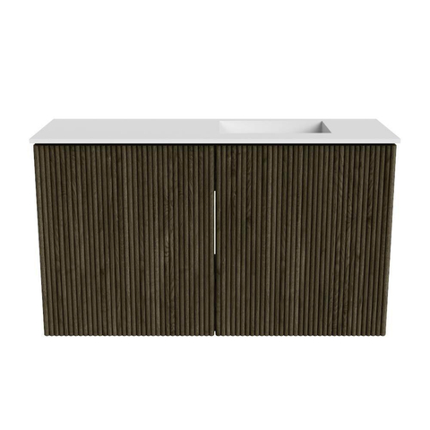 Mondiaz JOYA 70cm meuble de salle de bains - couleur Shadow - Vasque FAYE position Droite 1 trou de robinet couleur Talc. SW1421400