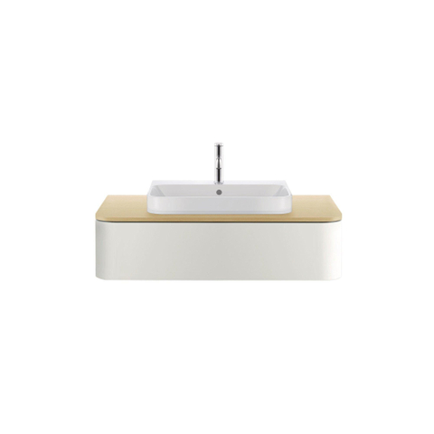 Duravit Happy D.2 Meubelwastafel - geslepen - met overloop - met 1 kraangat - 65x50.5cm - wit SW54325