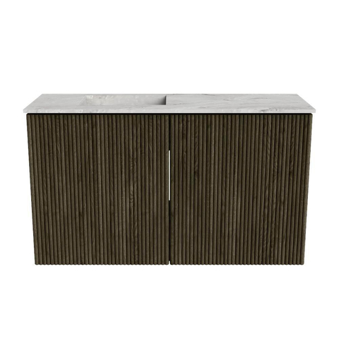 Mondiaz JOYA-DLUX 70cm meuble de toilette - couleur Shadow - Vasque FAYE position Gauche Sans trou de robinet couleur Glace. SW1422749