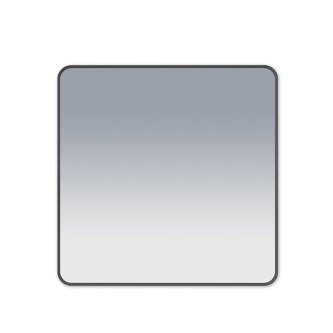 Saniclass Retro Line miroir – carré – 120 x 120 cm – Noir mat SW643420