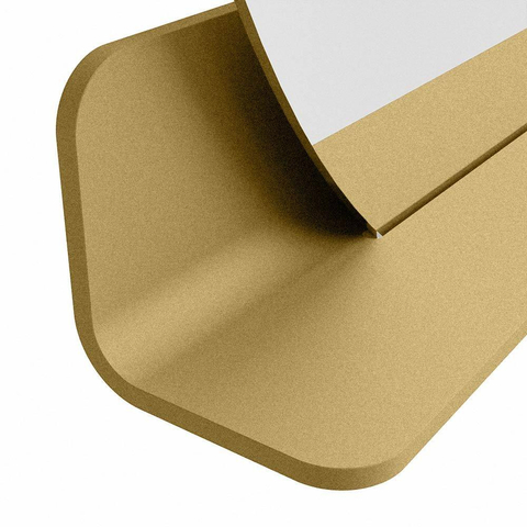 Mondiaz SPOT spiegel – Ø90 cm – met planchet – Oro (zand) SW1235575