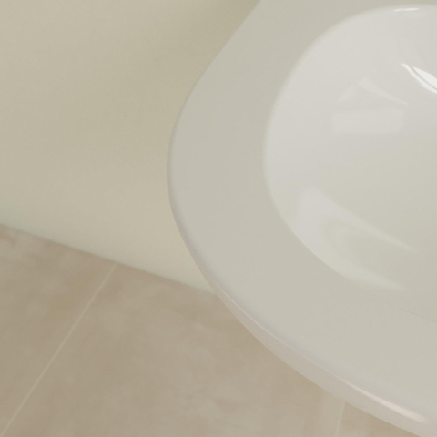 Villeroy & Boch Vicare O.novo Vita wastafel Vita - met 1 kraangat - met overloop - 55x55cm - White Alpine (glans wit) 1025053