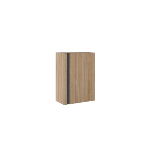 Saniclass Chaci Meuble sous-lavabo - 40x55 cm - 1 porte - avec plateau supérieur - chêne chaud SW1574569