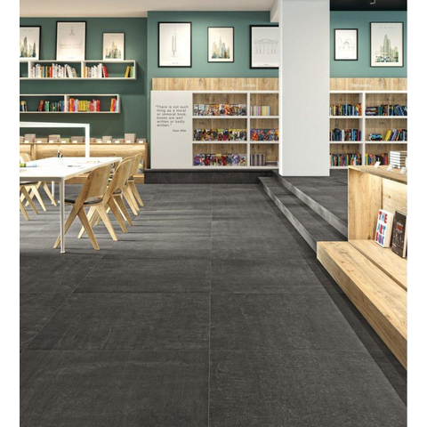 Ceralto Tesselo Uno Carreaux de sol - 100x100cm - 8.5mm - rectifié - Graphite SW496876