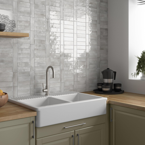 SAMPLE Terravito Ardeno Koko Voor wandtegel - 150x50cm - 8mm - Grijs SW1221287