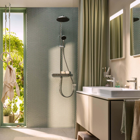 Hansgrohe Activera S colonne de douche - 24cm - thermostatique - chromé SW1566646