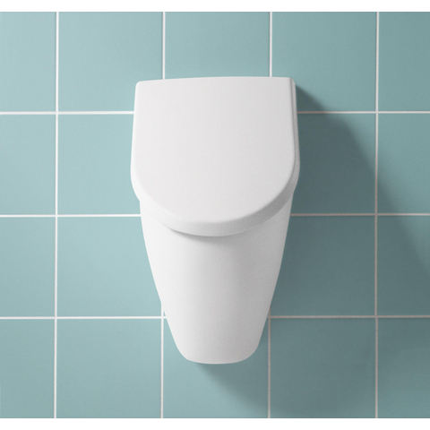 Villeroy & Boch Subway urinoir - 28.5x53.5x31.5cm - voor deksel - White Alpine (glans wit) 0123216
