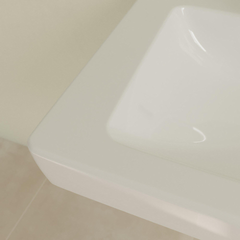 Villeroy & Boch Subway 2.0 wastafel - 60x47cm - 1 kraangat - met overloop - White Alpine (glans wit) 1024079