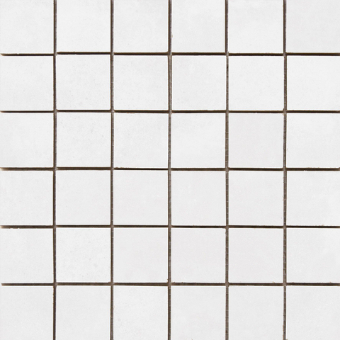 Terravito Velaro carrelage mural et de sol - 30x30cm - effet béton - mosaïque Glaciar mat (blanc) SW1120125