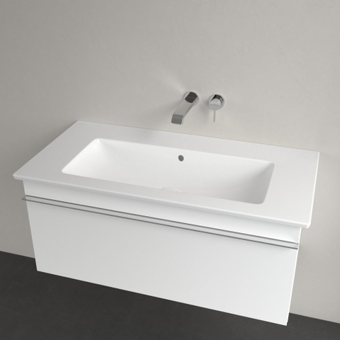 Villeroy & Boch venticello meubelwastafel - 100x50cm - zonder kraangat - met overloop - White Alpine (glans wit) 1025124