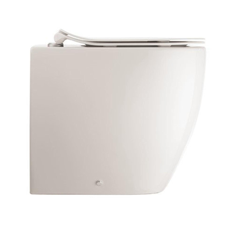 Crosswater Glide II Staand Toilet - 36.5x51x42.5cm - spoelrandloos - zonder zitting- - rimless - back-to-wall - wit glans SW876201