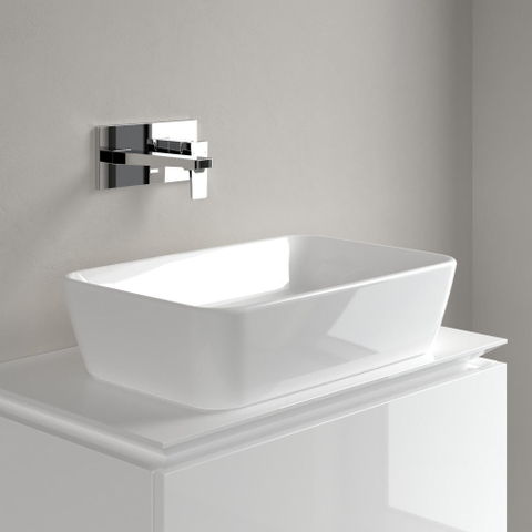 Villeroy & Boch Architectura opzetwastafel - 60x40.5cm - zonder kraangat - zonder overloop - White Alpine (glans wit) SW762305