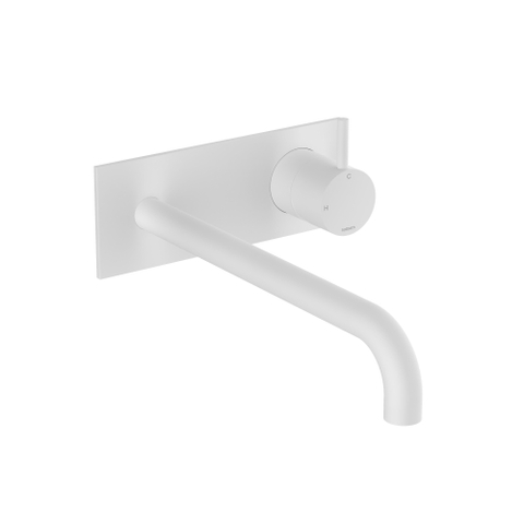Hotbath Cobber Partie de finition - pour robinet de lavabo - bec 25cm - Blanc mat SW1117825