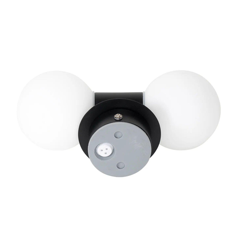 QAZQA Cederic wandlamp 8x20.4x11.3cm - 2 lichts - horizontaal/verticaal - IP44 - mat zwart SW1187220
