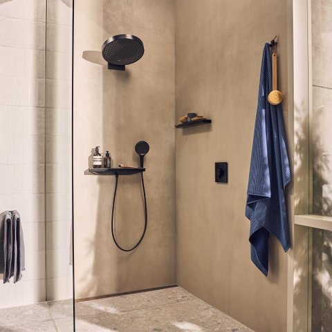 Hansgrohe ShowerSelect Comfort E Inbouw - thermostaat 2F geïntegreerde zheidscom.EN1717 - zwart chroom SW918108