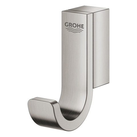 Grohe Selection Toiletaccessoires - closethouder - zonder klep - closetborstelset - handdoekhaak - Brushed Supersteel (RVS) SW1210919