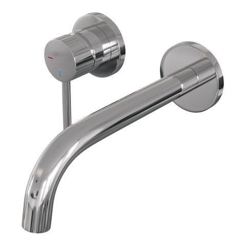 BRAUER Stripe Mitigeur lavabo encastré - bec courbé et rosaces modèle A2 - chrome SW1434712