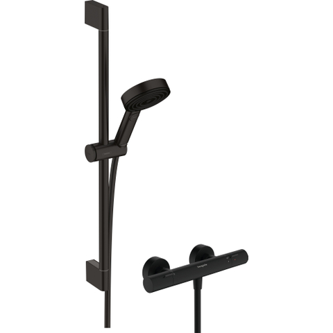 Hansgrohe Pulsify Select S doucheset - thermostatisch - glijstang 65cm - ecosmart - mat zwart SW1151846