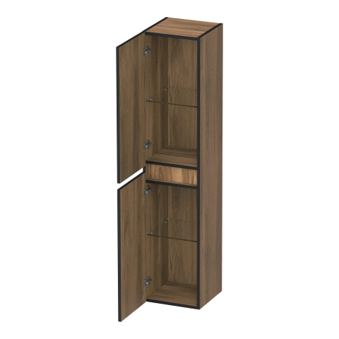 BRAUER Joy Edge armoire de salle de bains - 160x35x35cm - 2 portes - ouverture à gauche ou à droite - sans poignée - Honey SW1200821