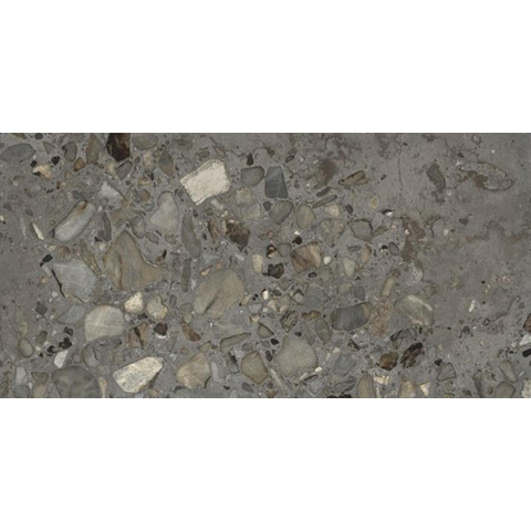 ÉCHANTILLON Ceralto Nobile Polished Carreau VL 600X1200 Sassi anthracite poli-mat 9mm rectifié SW1449550