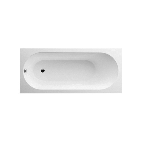 Villeroy & Boch Oberon kunststof bad quaryl rechthoekig - 170x75x45cm - inclusief poten - Stone White (mat wit) SW453671