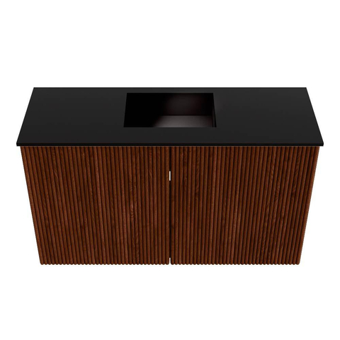 Mondiaz JOYA 70cm toiletmeubel - kleur Ruby - Wastafel FAYE positie Midden 1 kraangat kleur Urban. SW1421815
