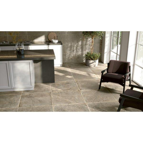 ÉCHANTILLON Ceralto Divaro Plank Carreau de sol - 80x80cm - 9.5mm - rectifié - Taupe SW912629