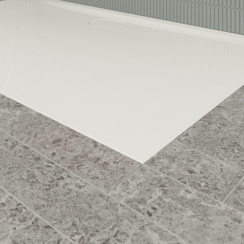 Villeroy & Boch Ecora douchebak - 150x90x3.5cm - afvoer lange zijde - white alpine (wit) SW1558966