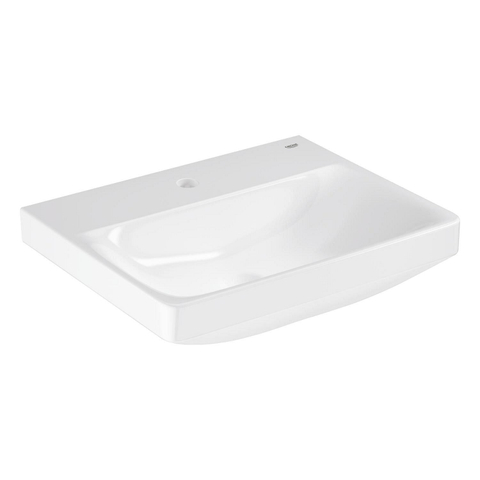 Grohe Euro Ceramic Wastafel - vrijhangend - 55x 44cm - met kraangat - zonder overloop - exclusief wandbevesting - alpine wit SW1234861
