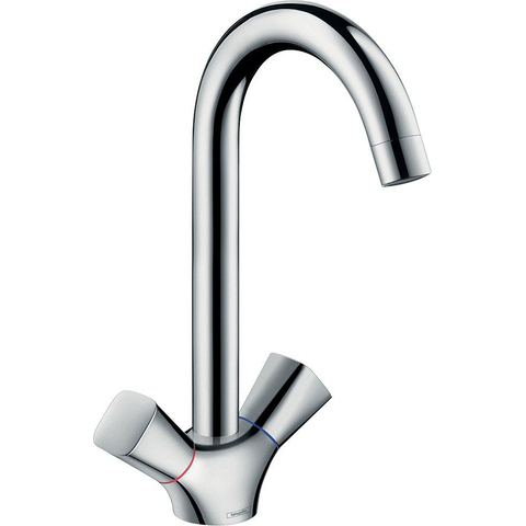 Hansgrohe Logis M31 - 1 gats keukenkraan - met hoge - draaibare uitloop - hoogglans chroom 0605664