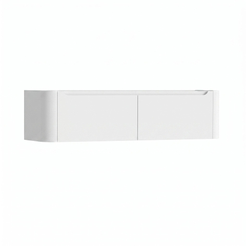 H&R badmeubelen Juice Wastafelonderkast - 160x45x40cm - afgeronde hoeken - 2 lades - geïntegreerde greep - wit mat SW862829
