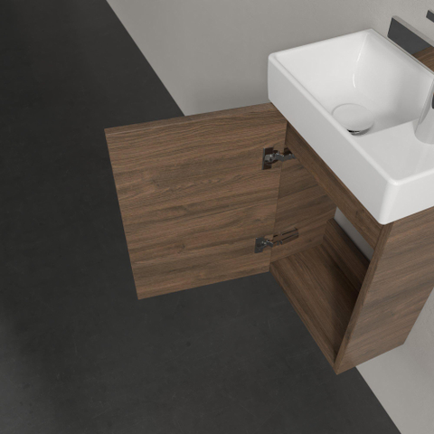 Villeroy & Boch Avento meuble bas pour lavabo - 1 porte 34x51,4x20,2cm - charnières à gauche chêne arizona SW448533