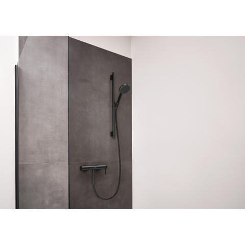 Hansgrohe Raindance Alive Select S Doucheset - 125 - 3jet - ecosmart - met glijstang Unica S Puro - 65 cm - geborsteld zwart chroom (antraciet) SW1388855