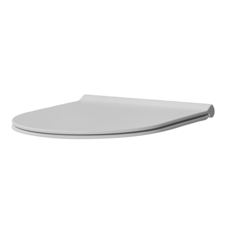 Xenz Gio abattant WC - forme D - softclose - déclipsable - cement mat (gris) SW379502