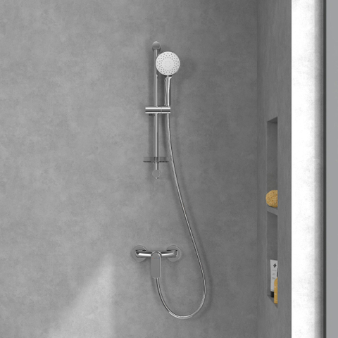 Villeroy & Boch O.novo Eengreeps douchekraan - hoogglans chroom SW974094