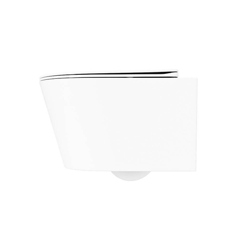 Mondiaz LAVIE hangtoilet – spoelrandloos – 36 x 53 cm – met softclose zitting – Talc (wit) SW1204554