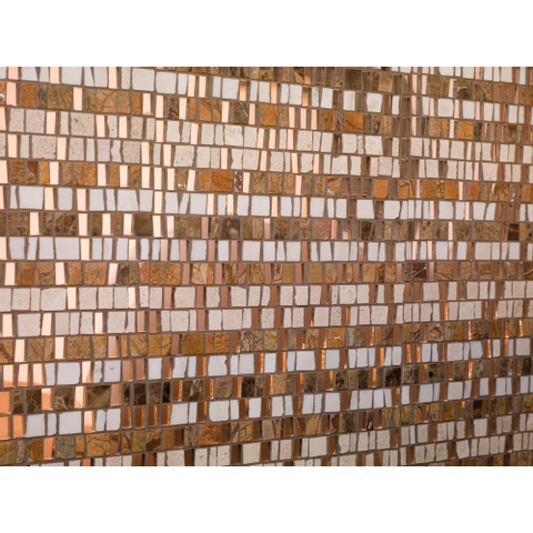 Ceralto Fenera Mosaic Carreau mosaïque - 30x30.5cm - 5.0mm - Brun - par pièce SW798696