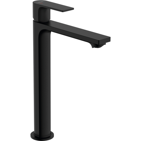 Hansgrohe Rebris e 1 greeps wastafelkraan - 240 - coolstart - voor waskommen - met trekwaste - mat zwart SW796585