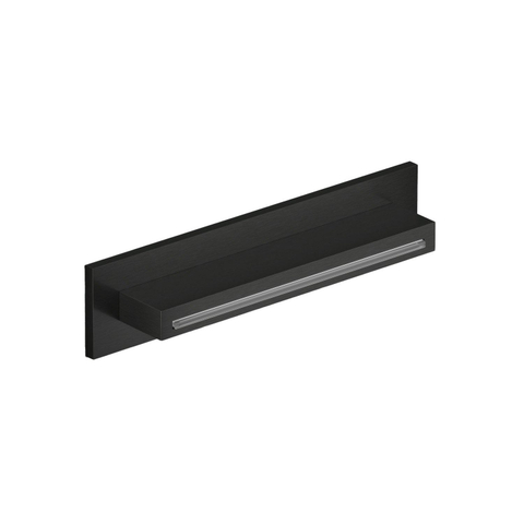 Hotbath Mate Cascade - opbouw - wand - rechthoek - PVD - mat zwart SW1117913