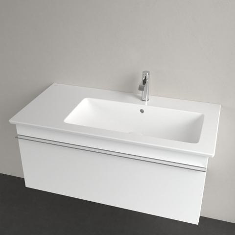 Villeroy & Boch Venticello lavabo - 100x50x16.5cm - 1 trou de robinet - stone white mat SW209635